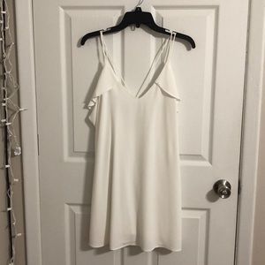 White strapped dress